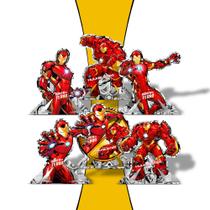 6 Display de mesa Decoração Homem de Ferro Festa Aniversário 6 Display de mesa Decoração Homem de Ferro Festa Aniversário