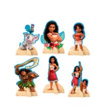 6 Display de mesa Festa Moana 2 Decoração aniversário 23cm 6 Display de mesa Festa Moana 2 Decoração aniversário 23cm