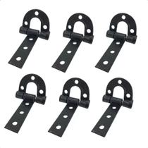 6 Dobradiças Porteira 138mm N-0 Aço Carbono Resistente