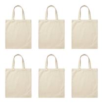 6 Ecobags Algodão 240g 35x40 Lisa Silk DTF Sublimação