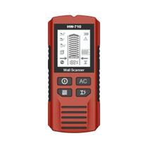 6 Em 1 Display LCD Detector De Metais Localizador De Pinos De Parede AC Scanner De Fio Vivo Luz De