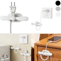 6 Enrolador de Fios Suporte Organizador Adesivo Para Cabos