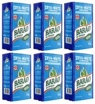 6 Erva Mate Chimarrão BARÃO MOÍDA GROSSA VÁCUO 1Kg