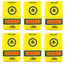 6 Erva Mate Chimarrão CANARIAS TRADICIONAL Uruguaia 1KG