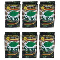 6 Erva Mate Chimarrão SUPER ERVA VÁCUO Nativa Sem Glúten 1Kg
