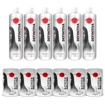 6 Escova Progressiva + 6 Btox Redutor De Volumes Japonesa 4D - Oxford