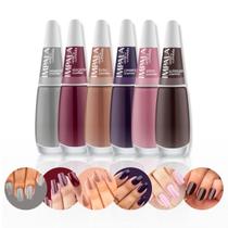 6 Esmaltes Nova Coleção Da Impala Cor Da Sua Moda 6 Cremosos