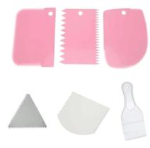 6 Espátulas Raspador P/ Bolo, Pasta Americana E Chocolate 6 Espátulas Raspador P/ Bolo, Pasta Americana E Chocolate