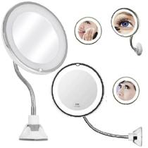 6 Espelhos LED de Parede Hotel Banheiro com Haste Flexivel 360 6 Espelhos LED de Parede Hotel Banheiro com Haste Flexivel 360