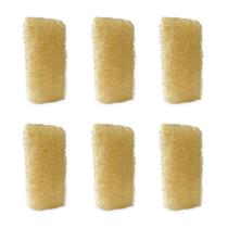 6 Esponja Vegetal Bucha Natural Fibra Biodegradável Limpeza Banho Esfoliação Brasilerinha - Envio Já
