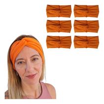 6 Faixas De Cabelo Larga Malha Canelada Fashion Atavado