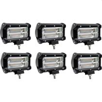 6 Farol de Milha auxiliar LED 72W LUMI-2238 jeep 4x4 caminhonete