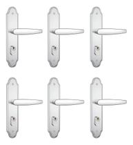 6 Fechaduras Interna Externa Stam Maçaneta Inox 803/33 40mm (PAI) 6 Fechaduras Interna Externa Stam Maçaneta Inox 803/33 40mm (PAI)