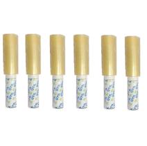 6 Filmes Pvc 12cm X 150 Metros Com Cabo Giratório Multi Uso