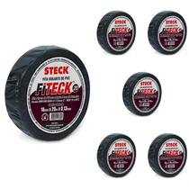 6 Fita Isolante Preta Steck 20 Metros 700V 0.13mm SFT1320 6 Fita Isolante Preta Steck 20 Metros 700V 0.13mm SFT1320