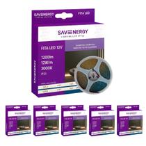 6 Fita LED 12V 12W/m 3000K 5m 120LEDs/m IP20 Save Energy