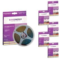 6 Fitas De Led 5 Mts Ip20 2700k Tom Quente 12v SaveEnergy
