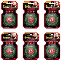 6 Fitas Dupla Face 12mmx2m Fixação Permanente 3m Scotch