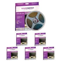 6 Fitas Led Luz Neutra 4000k 12w Ip65 12v 5m Save Energy
