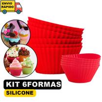 6 Formas De Cupcake Silicone De Bolos Resistente Altas Temperatura Fácil De Desinformar