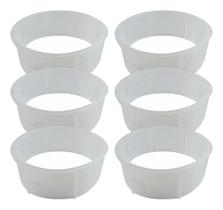 6 Formas Vazadas para Queijo Minas 1Kg Plástico Sem Furos Opusplast