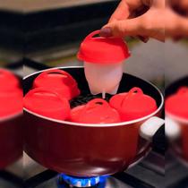 6 Forminhas de silicone P/ cozinhar Ovos - Magic Egg Boil - Gyn