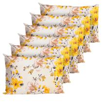 6 Fronhas Em Percal 200 Fios Algodão Ponto Palito Florença 6 Fronhas Em Percal 200 Fios Algodão Ponto Palito Florença