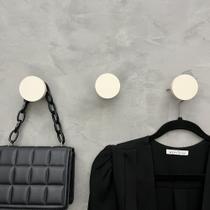 6 Ganchos bola pendurador cabide areia bege boho off white