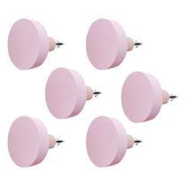 6 Ganchos bola pendurador cabide rosa bebê boho rosê nude 6 Ganchos bola pendurador cabide rosa bebê boho rosê nude