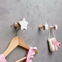 6 Ganchos de parede estrela infantil decoração bebê 6Esbb15c