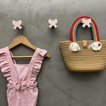 6 Ganchos de parede Laço infantil decoração delicado bebê