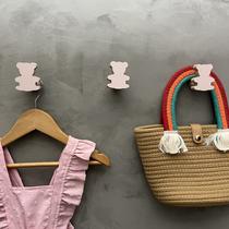 6 Ganchos de parede Urso decoração infantil animais bebê