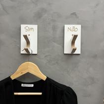 6 Ganchos pendurador provador de loja Sim Não pino duplo