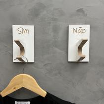 6 Ganchos pendurador provador de loja Sim Não pino inclinado