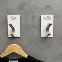 6 Ganchos pendurador provador de loja Sim Não pino reto