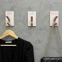 6 Ganchos Pendurador Provador loja roupas boho premium rosa