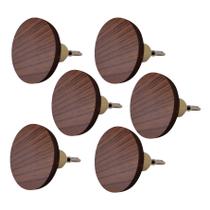 6 Ganchos Penduradores de Parede MDF Bola