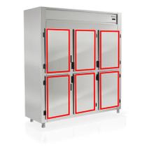 6 Gaxetas Balcão Comercial Inox Bpr-125 Para Refrigel 46x60