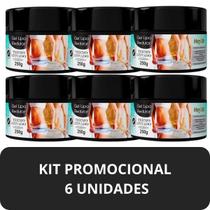 6 Gel Desodorante Lipo Redutor Mary Life Termo Ativado Pote 250g