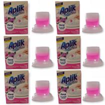 6 Gel Sanitário Adesivo Vaso Lavanda Marine Limão Floral Pinho Eucalipto 7g Marca Aplik - Envio Já