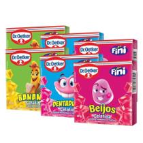 6 Gelatina Fini Dr Oetker 20G Dentadura, Beijos E Banana 6 Gelatina Fini Dr Oetker 20G Dentadura, Beijos E Banana