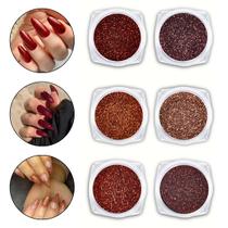 6 Glitters Finos Decoração Encapsulamento de Unhas Vermelho Manicure Nail Art Nail Designer Unhas Decoradas 6 Glitters Finos Decoração Encapsulamento de Unhas Vermelho Manicure Nail Art Nail Designer Unhas Decoradas