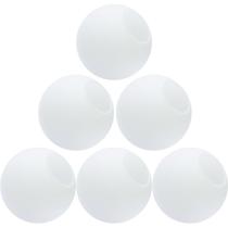 6 Globos Vidro 15Cm Esfera Bola Bolinha Jabuticaba Branco