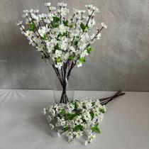 6 Hastes de Flores Artificial Premium 60cm Cerejeira Permanente para Jardins Internos