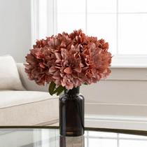 6 hastes flor Dalia qualidade e realismo flores artificiais artesanato decoração de casa e comercio