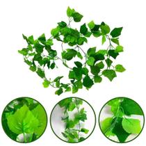 6 Hera Corrente Artificial Folha de Uva Trepadeira 12 Metros 6 Hera Corrente Artificial Folha de Uva Trepadeira 12 Metros