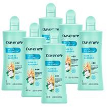 6 Hidratante Corporal Leite Aveia Flor Algodão 400ml Davene