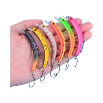 6 Iscas Artificiais De Plástico Rígido Com Olhos 3D, Wobblers Para Pesca De Robalo E Lúcio, 6 Iscas Artificiais De Plástico Rígido Com Olhos 3D, Wobblers Para Pesca De Robalo E Lúcio,