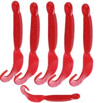 6 Iscas Artificiais Grub Shad 12cm 9.2g Para Tucunaré Traíra