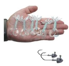 6 Iscas Artificial Pesca Soft Grub Silicone 2 Anzol Jig Head 6 Iscas Artificial Pesca Soft Grub Silicone 2 Anzol Jig Head